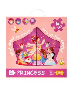 Rompecabezas princesa multicolor