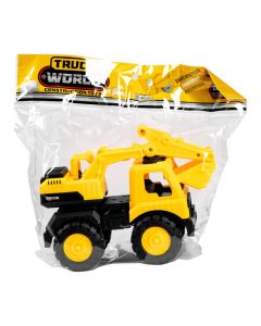 Excavadora plástico amarillo-negro