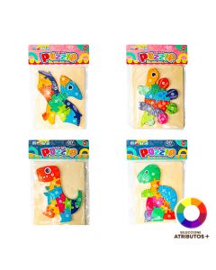 Rompecabezas de madera dinosaurio