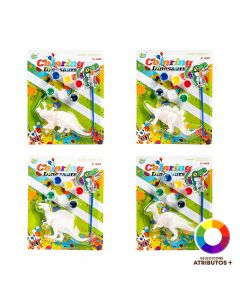 Figura dinosaurio para colorear