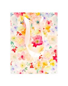 Bolsa de regalo flores multicolor