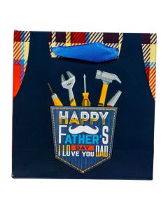 Bolsa papel estampado happy fathers day i love you dad 145x15x6cm multicolor