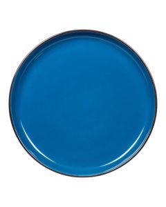 Plato borde azul+marrón 105 pulg