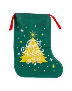 Bolsa bota navideña verde