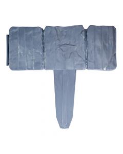 Estaca plástica gris decorativa