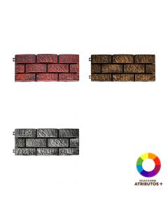Estaca plástica ladrillo decorativa