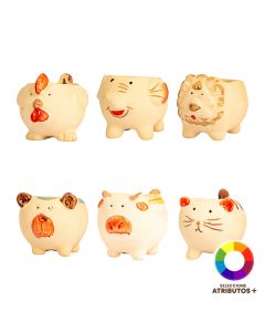 Maceta cerámica figura animal