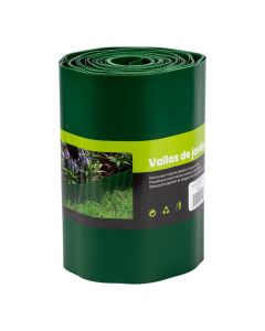 Valla plástica verde jardín