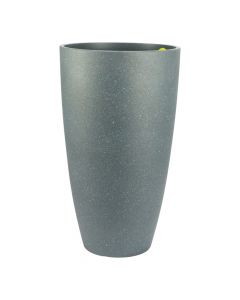 Maceta plástica gris decorativa