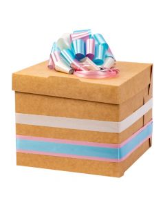 Caja decorada mujer rosada