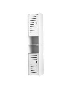 Mueble plástico 4 niveles blanco