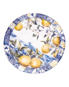 Plato carton estampado citrus chic 8und 9pulg