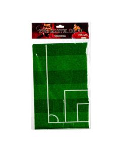 Mantel cancha fútbol verde
