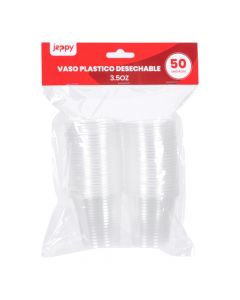 Vasos plásticos transparentes 50und