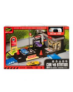 Estación de autos plástica