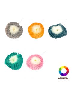 Esponja de baño bicolor