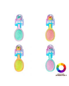 Cepillo cabello bicolor surtido