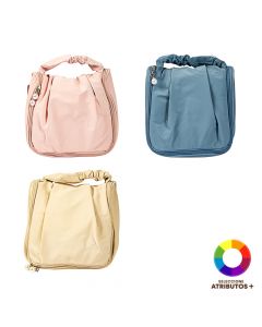 Cosmetiquera con relieve y perla