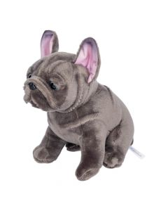 Peluche bulldog francés gris