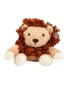 Peluche león beige y marrón