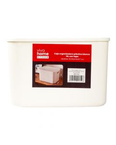 Caja plástica rectangular blanca