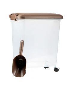 Recipiente plástico con ruedas