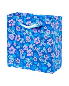 Bolsa de regalo flores y hojas