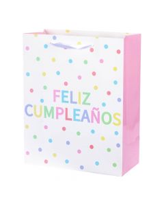 Bolsa de regalo feliz cumple puntos