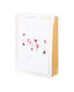Bolsa de regalo cumpleaños flores