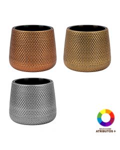 Maceta plástica decorativa