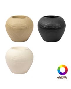 Maceta plástica colores variados