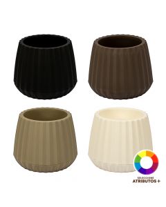 Maceta plástica compacta colores variados