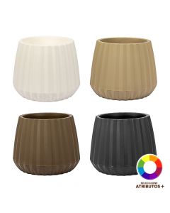 Maceta plástica colores variados