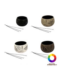 Maceta plástica mediana colores