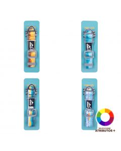 Collar estampado con relieve S