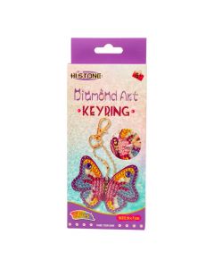 Llavero mariposa con diamantes