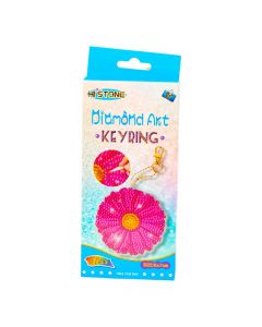 Llavero flor con diamantes