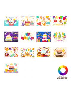 Tarjeta papel felicitaciones surtido