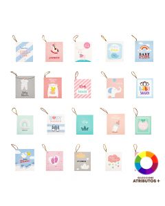 Tarjeta papel estampado surtido