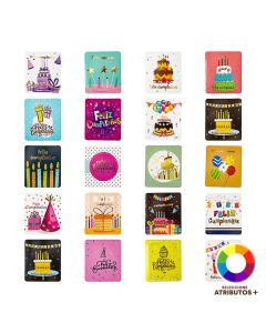 Tarjeta cumpleaños diseño surtido