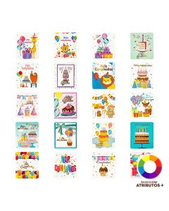 Tarjeta cumpleaños diseño surtido