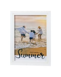 Portarretrato blanco 5x7 pulgadas