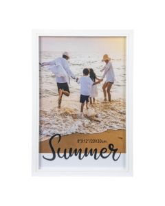 Portarretrato blanco 8x12 pulgadas