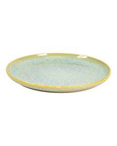 Plato ceramica 21cm celeste