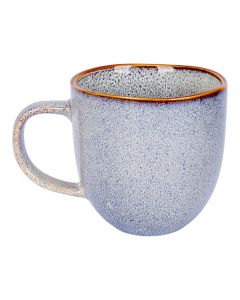 Jarra cerámica gris y marrón