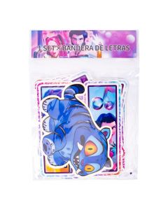 Letrero K-pop cumpleaños multicolor