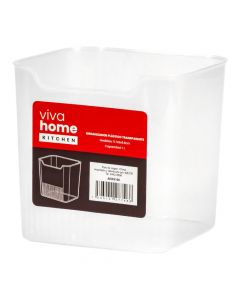 Organizador plastico 1l 117x9x98cm transparente