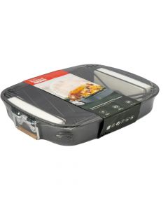 Bandeja horno metálica gris