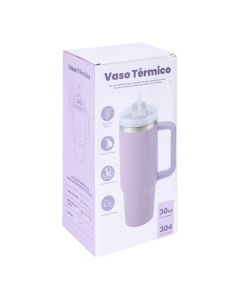 Envase aluminio 30 oz lila