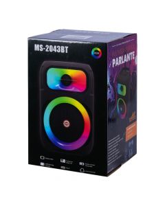 Parlante Bluetooth karaoke negro